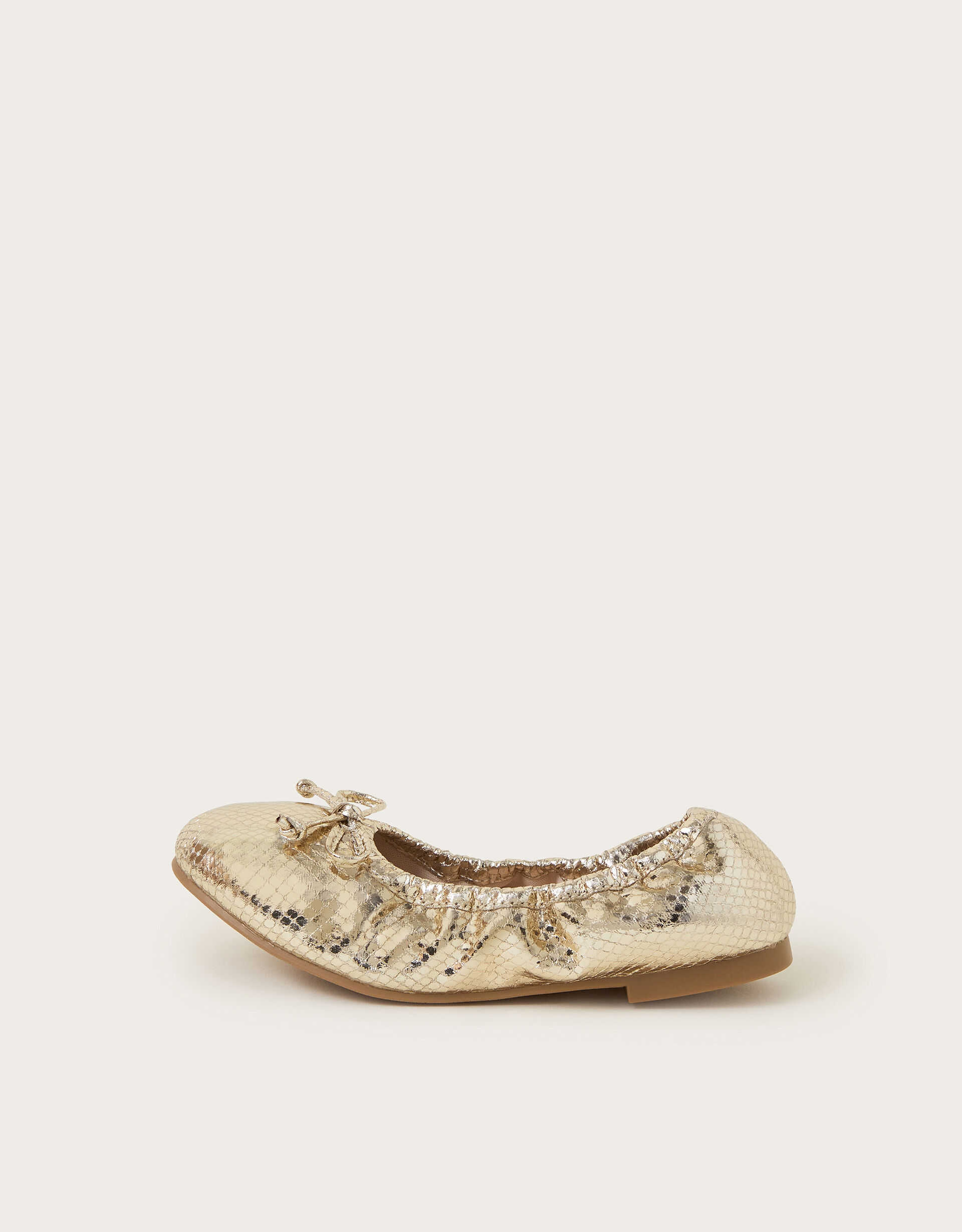Foldable Ballet Flats Gold