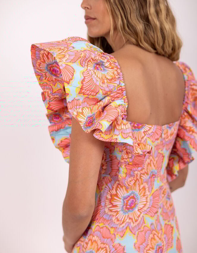 Sundress Aryel Ruffle Maxi Dress, Multi (MULTI), large