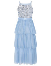 Truth Tiered Maxi Prom Dress, Blue (PALE BLUE), large