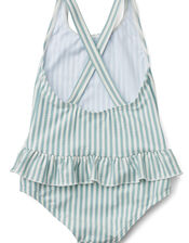 Liewood Amara Stripe Seersucker Swimsuit, Blue (BLUE), large