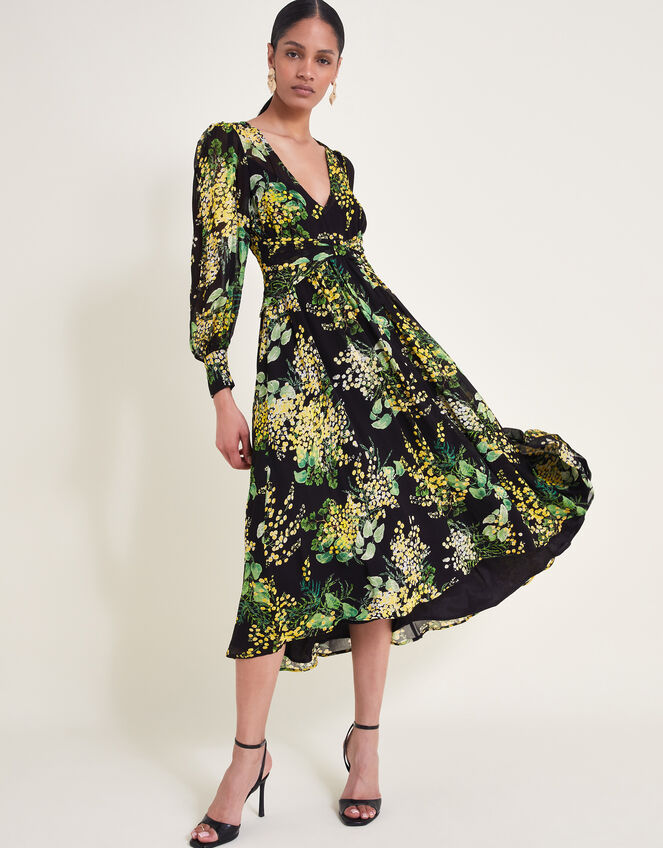 Valeria Print Dress Black | Evening Dresses | Monsoon UK.