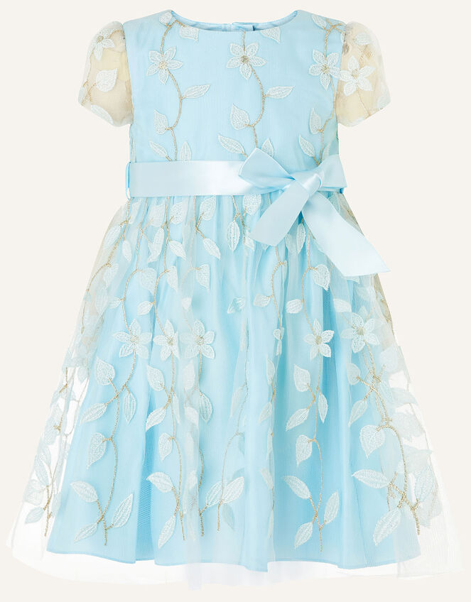 Baby Floral 3D Dress, Green (MINT), large