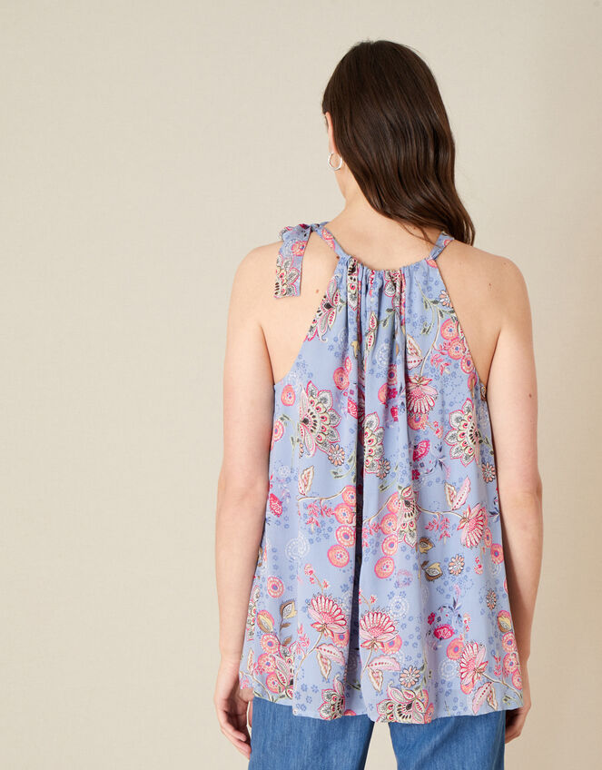 Floral Print Cami Top, Purple (LILAC), large