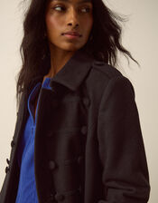 Katie Military Coat, Black (BLACK), large
