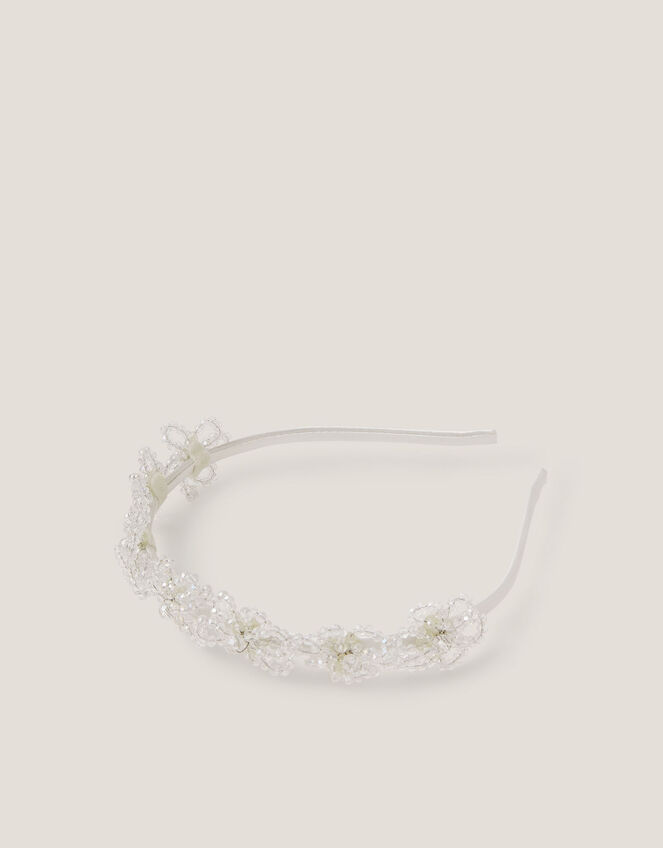 Flower Beaded Headband, , large