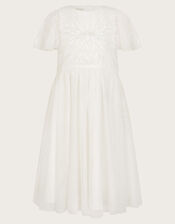 Sunray Embellished Dress, Ivory (IVORY), large