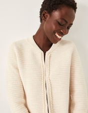 Paula Pearl Embellished Cardigan, Ivory (IVORY), large