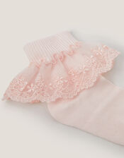 Baby Lace Socks, Pink (PINK), large