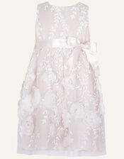 Baby Bella 3D Rose Embroidered Dress, Pink (PINK), large