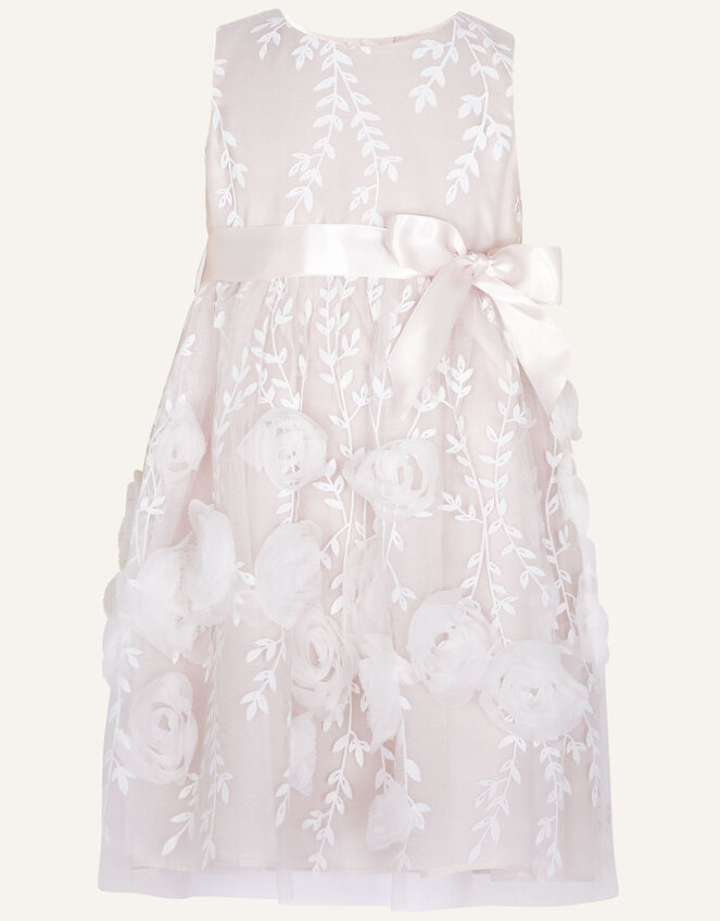 Baby Bella 3D Rose Embroidered Dress, Pink (PINK), large