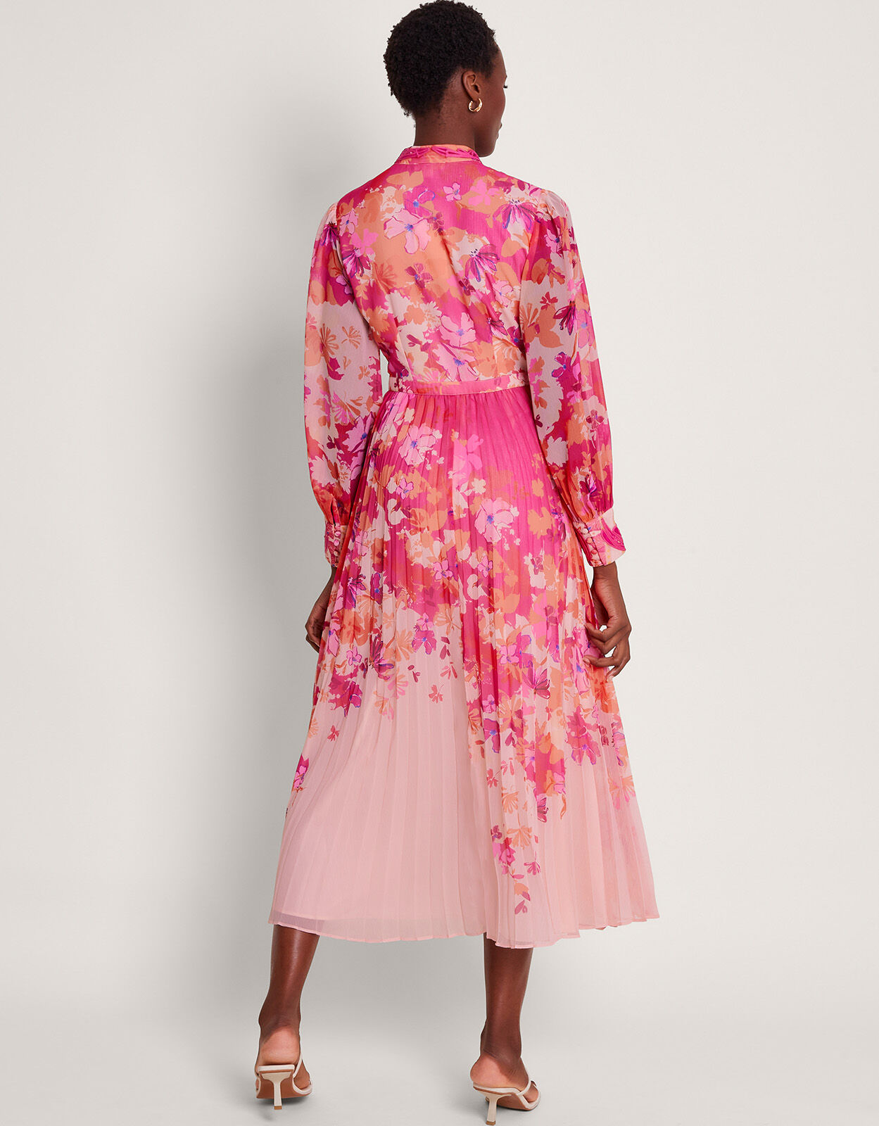 Floryn Floral Shirt Dress Pink Evening Dresses Monsoon UK