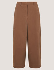 Luna Cropped Wide Leg Trousers, Camel (CAMEL), large