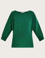 Zip Back Jumper, Green (GREEN), large
