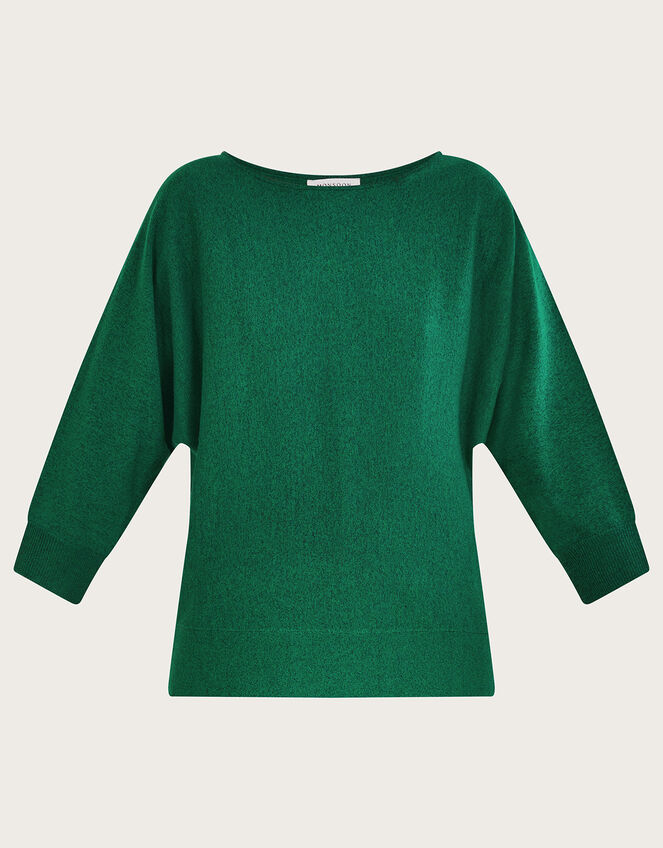 Zip Back Jumper, Green (GREEN), large