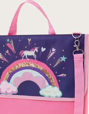 Rainbow Print School Book Bag, , large