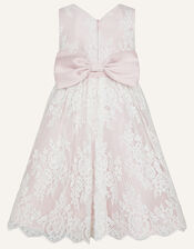 Lace High-Low Dress, Pink (PINK), large