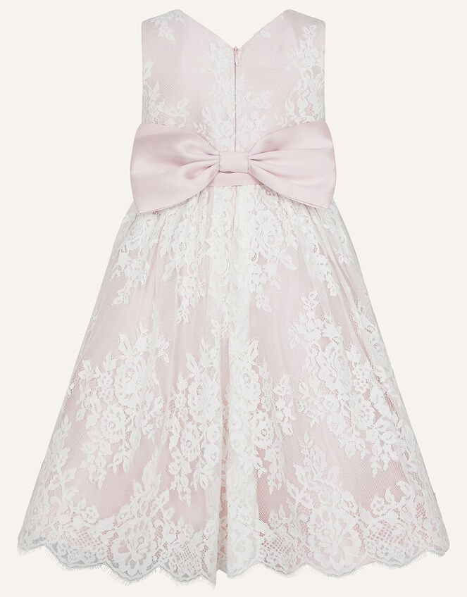 Lace High-Low Dress, Pink (PINK), large
