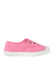 Hampton Canvas Plum Plimsolls, Pink (PINK), large