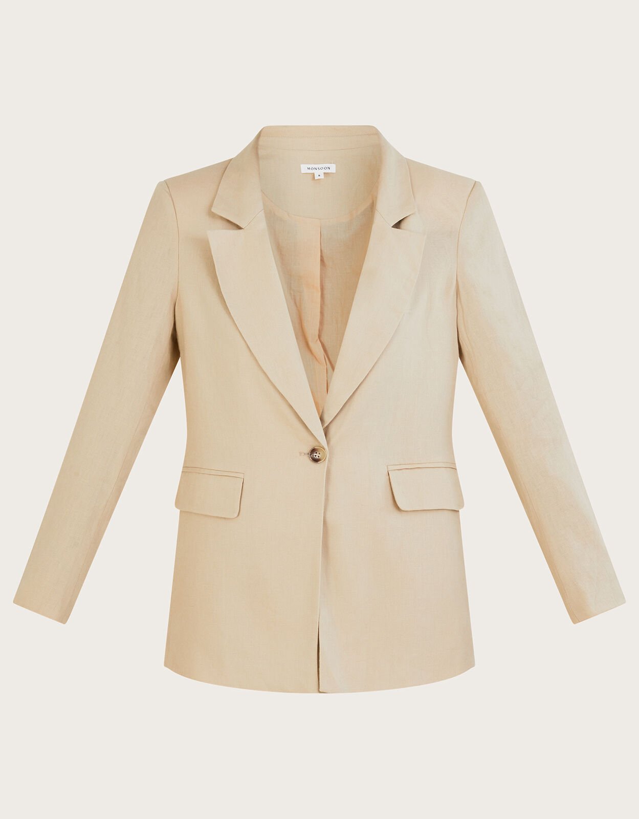 Monsoon linen jacket top