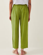 Penina Drawstring Wide-Leg Trousers, Green (GREEN), large