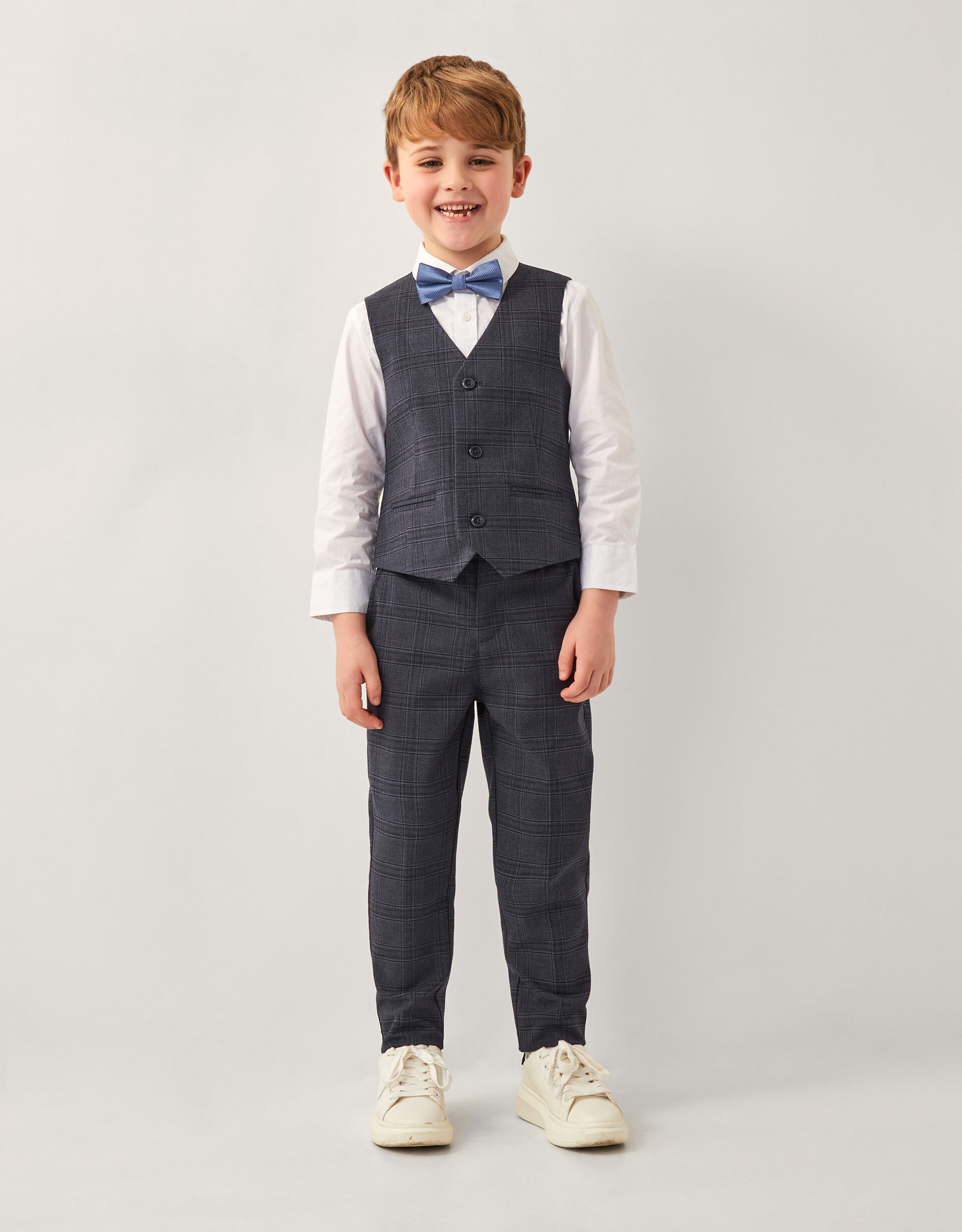 Boys Linen Suit: 3-piece Slim Fit Summer Outfit