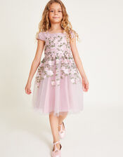 Cassie Rose Embroidered Dress, Pink (PINK), large