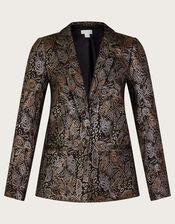 Joni Jacquard Jacket, Black (BLACK), large