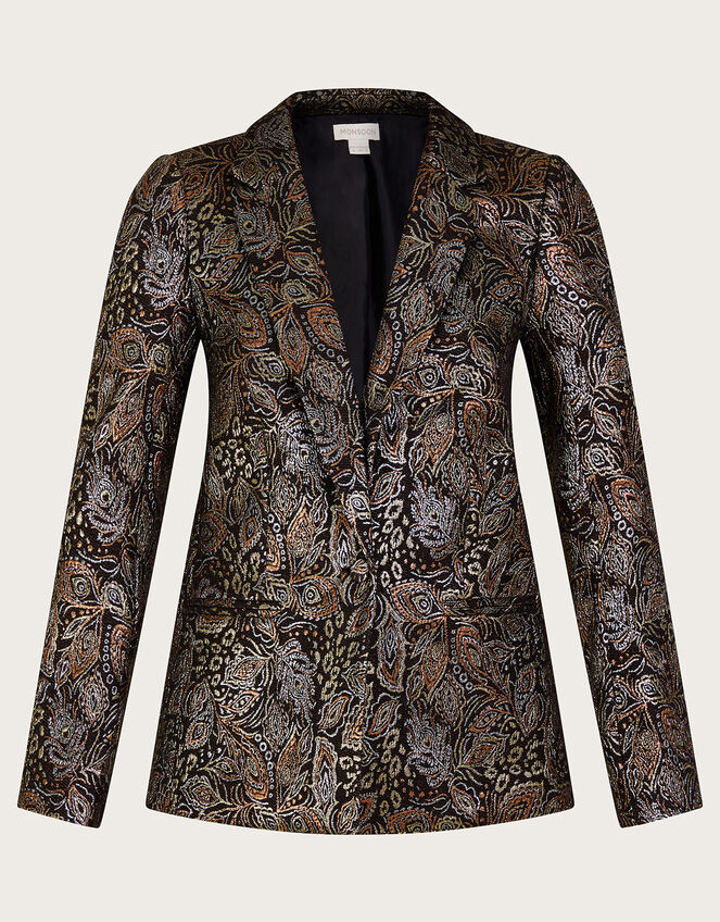 Joni Jacquard Jacket, Black (BLACK), large