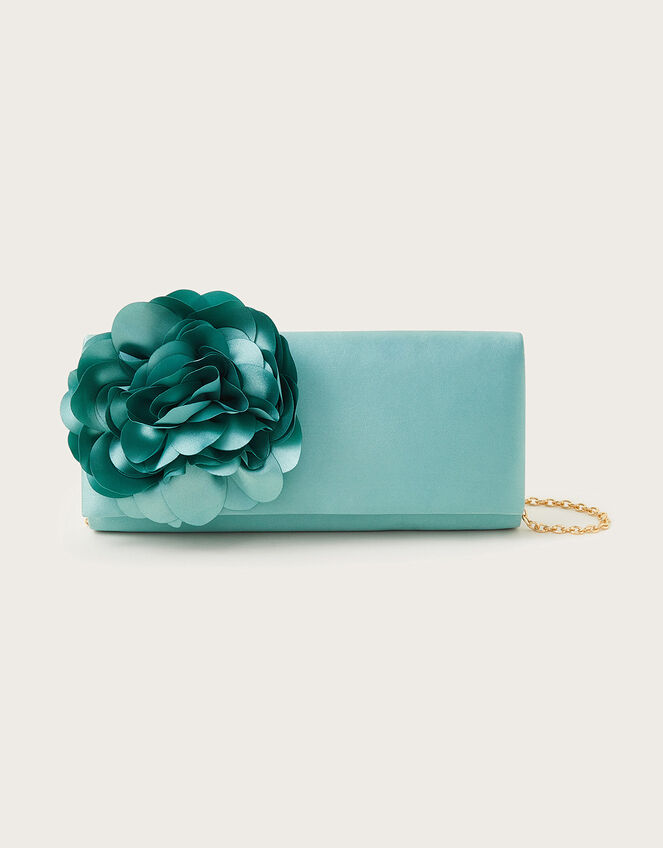 Corsage Occasion Bag, Teal (TEAL), large