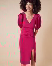 Eleanore Stretch Shift Dress, Pink (PINK), large