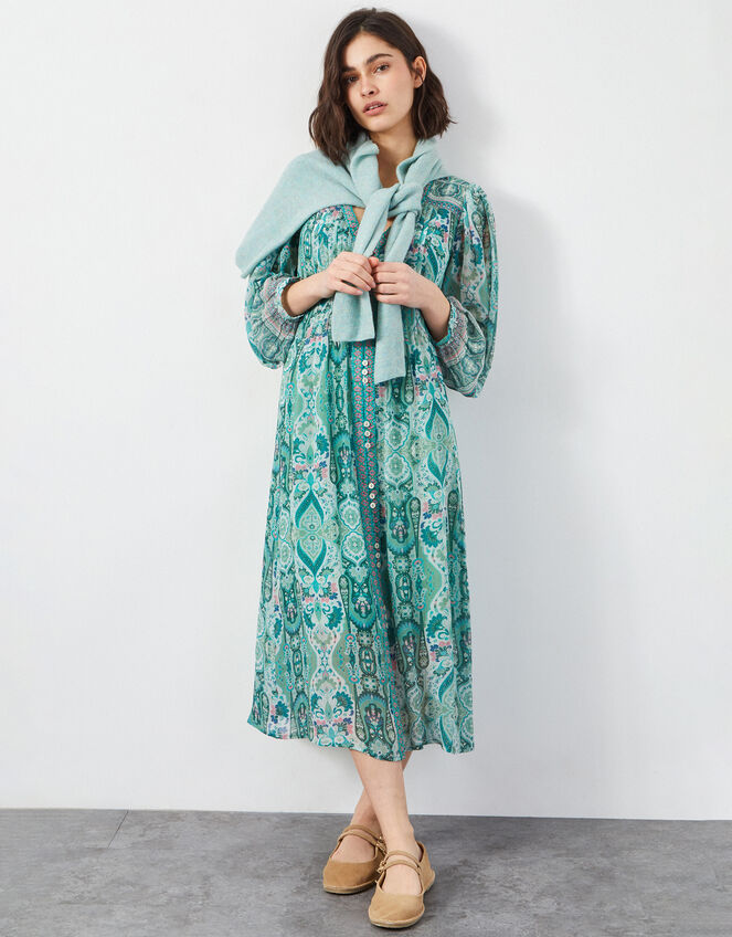 East Malu Printed Tunic Dress, Green (GREEN), large