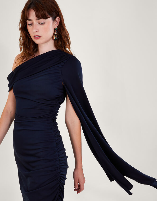 Dora Drape Dress Blue | Maxi Dresses | Monsoon UK.