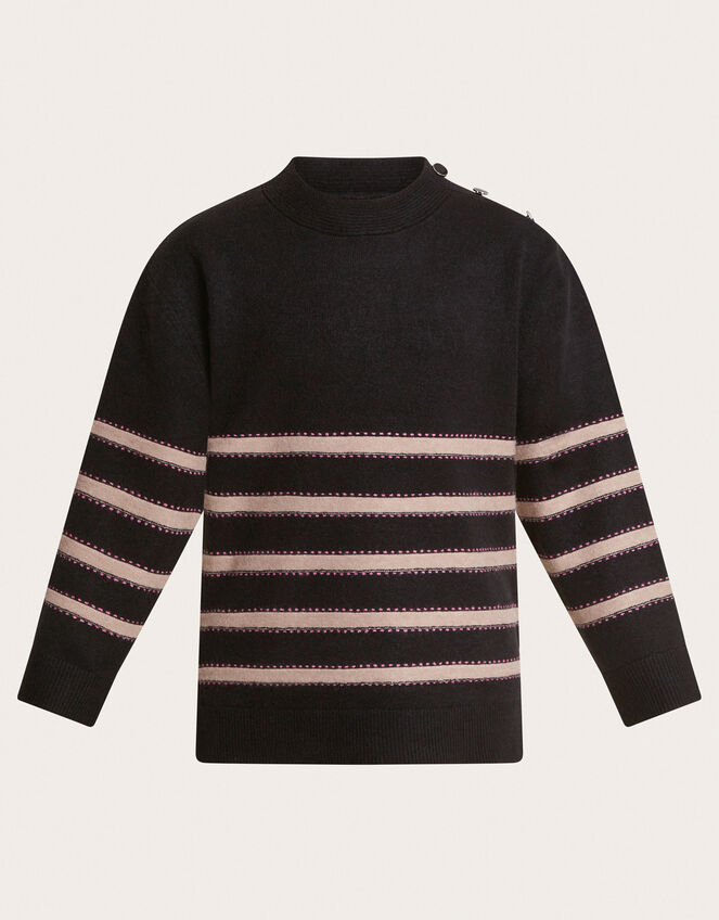 Sable Stripe Jumper, Black (BLACK), large
