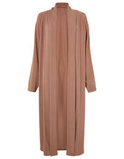 LOUNGE Ellie Midi Cardigan, Brown (BROWN), large