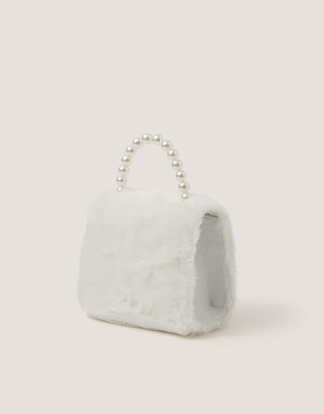Fluffy Pearl Bow Bag, , large