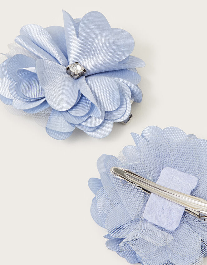 Luna Flower Hair Clips Set of Two, , large