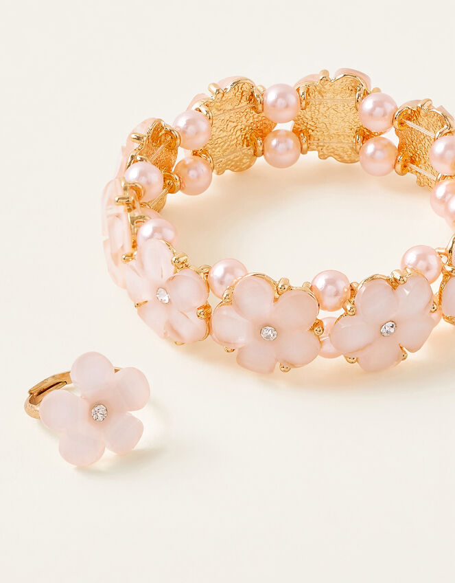 Facet Flower Bracelet and Ring Set , , large