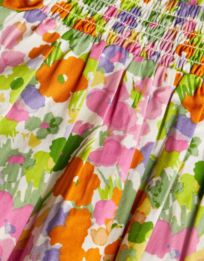 Baby Bright Floral Romper Green