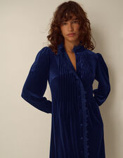 Pip Pinktuck Velvet Midi Dress, Blue (MIDNIGHT), large