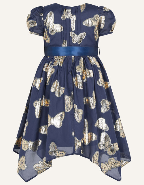 Baby Rosalie Butterfly Dress, Blue (NAVY), large