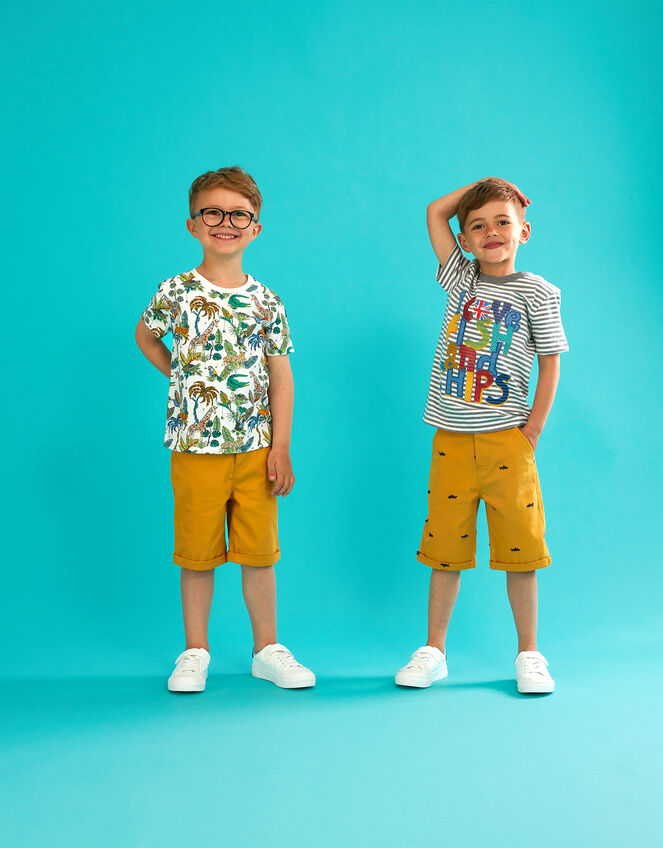 Chino Shorts, Yellow (MUSTARD), large