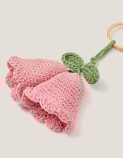 Tulip Crochet Bag Charm, , large