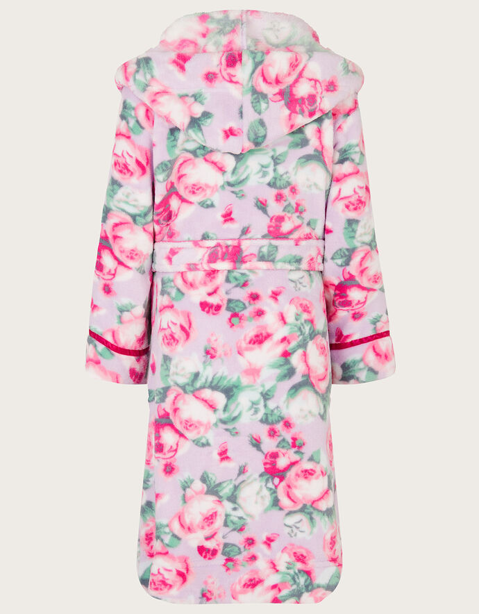 Floral Dressing Gown Purple
