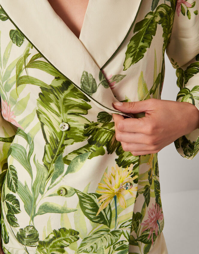 Fleur Floral Print Shacket, Cream (CREAM), large