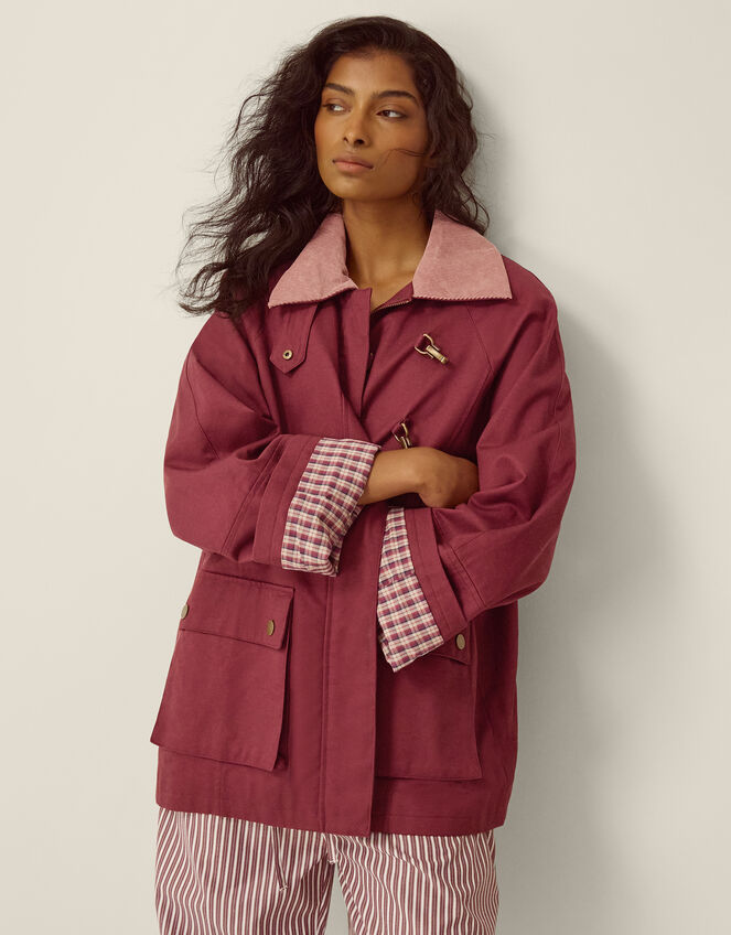 Robin Barn Jacket, Red (BERRY), large