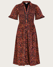 Print Shirt Dress, Red (RED), large
