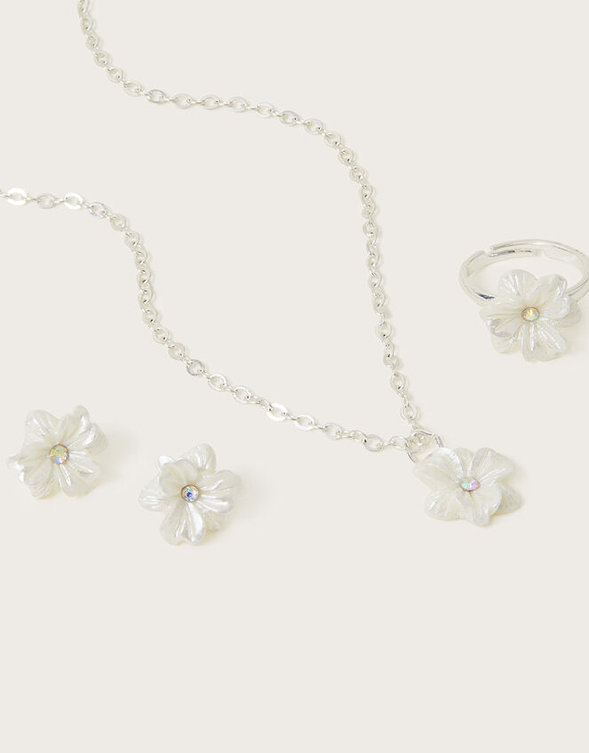 Pretty Floral Jewellery Set, , large