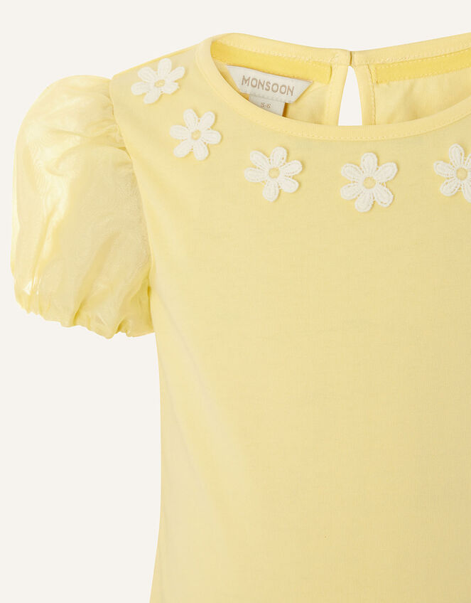 Daisy Organza Top , Yellow (YELLOW), large