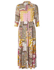 Scandi Print Shirt Dress, Ivory (IVORY), large