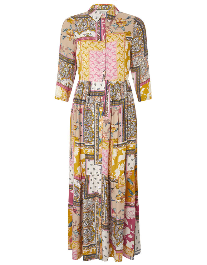 Scandi Print Shirt Dress, Ivory (IVORY), large